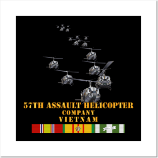 57th Assault Helicopter Co w VN SVC X 300 Posters and Art